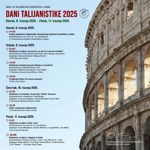 Dani talijanistike 2025.