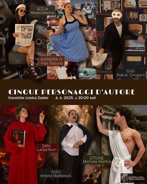 Predstava "Cinque personaggi d’autor"